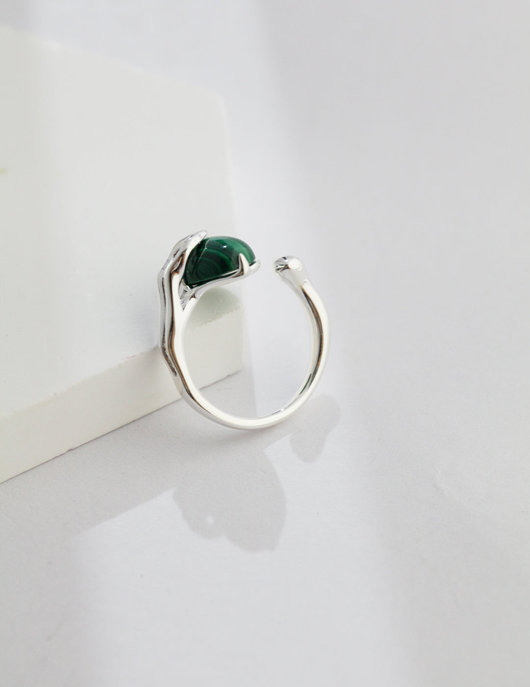 Malachite Open Ring