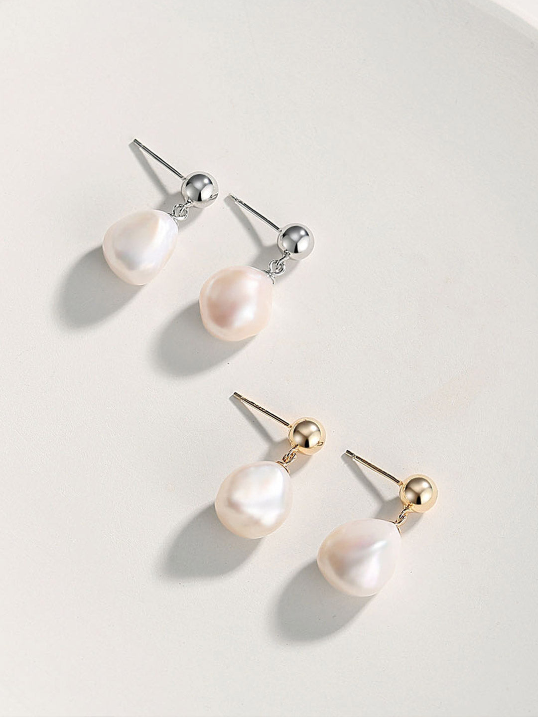 Baroque Pearl Drop Earrings