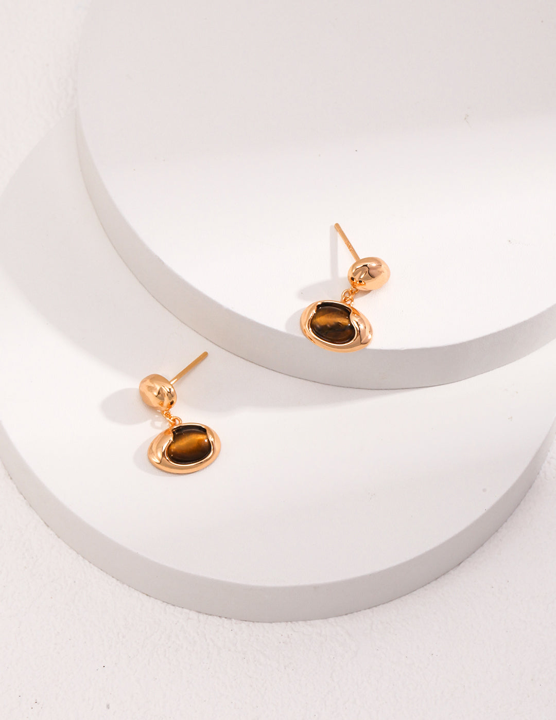 Tiger's Eye Drop Earrings