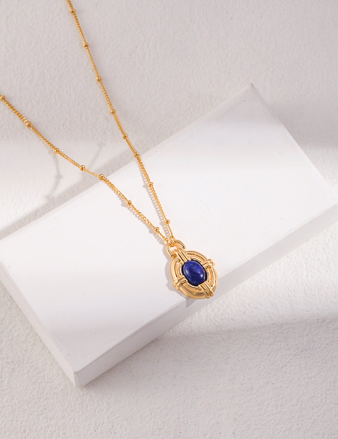 The Lapis Lazuli Necklace with Refined Vintage Charm