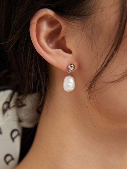 Baroque Pearl Drop Earrings