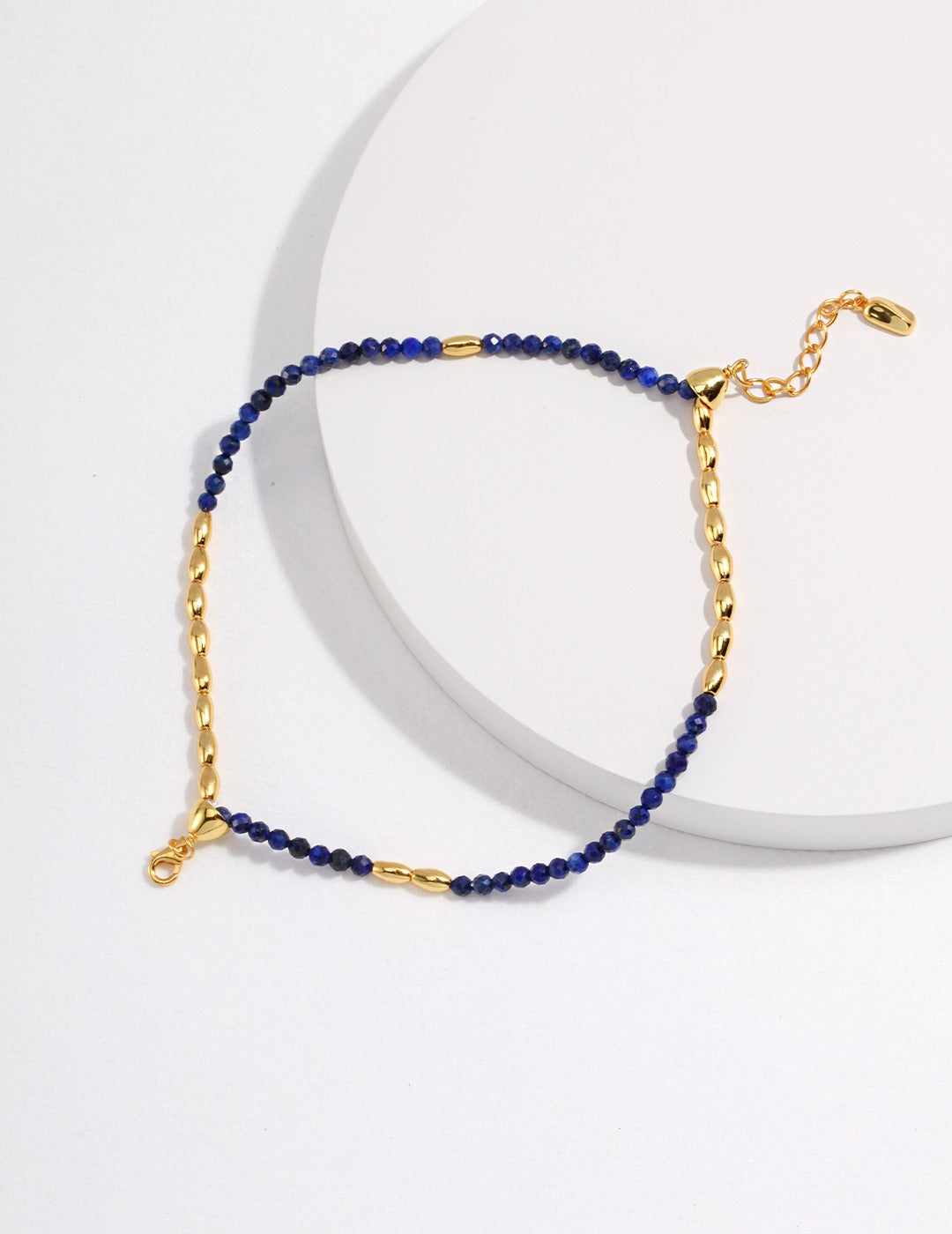 Lapis Lazuli and Sterling Silver Double-Strand Bracelet