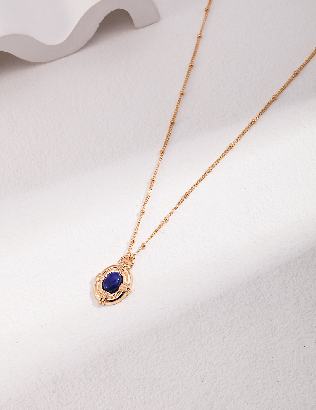 The Lapis Lazuli Necklace with Refined Vintage Charm