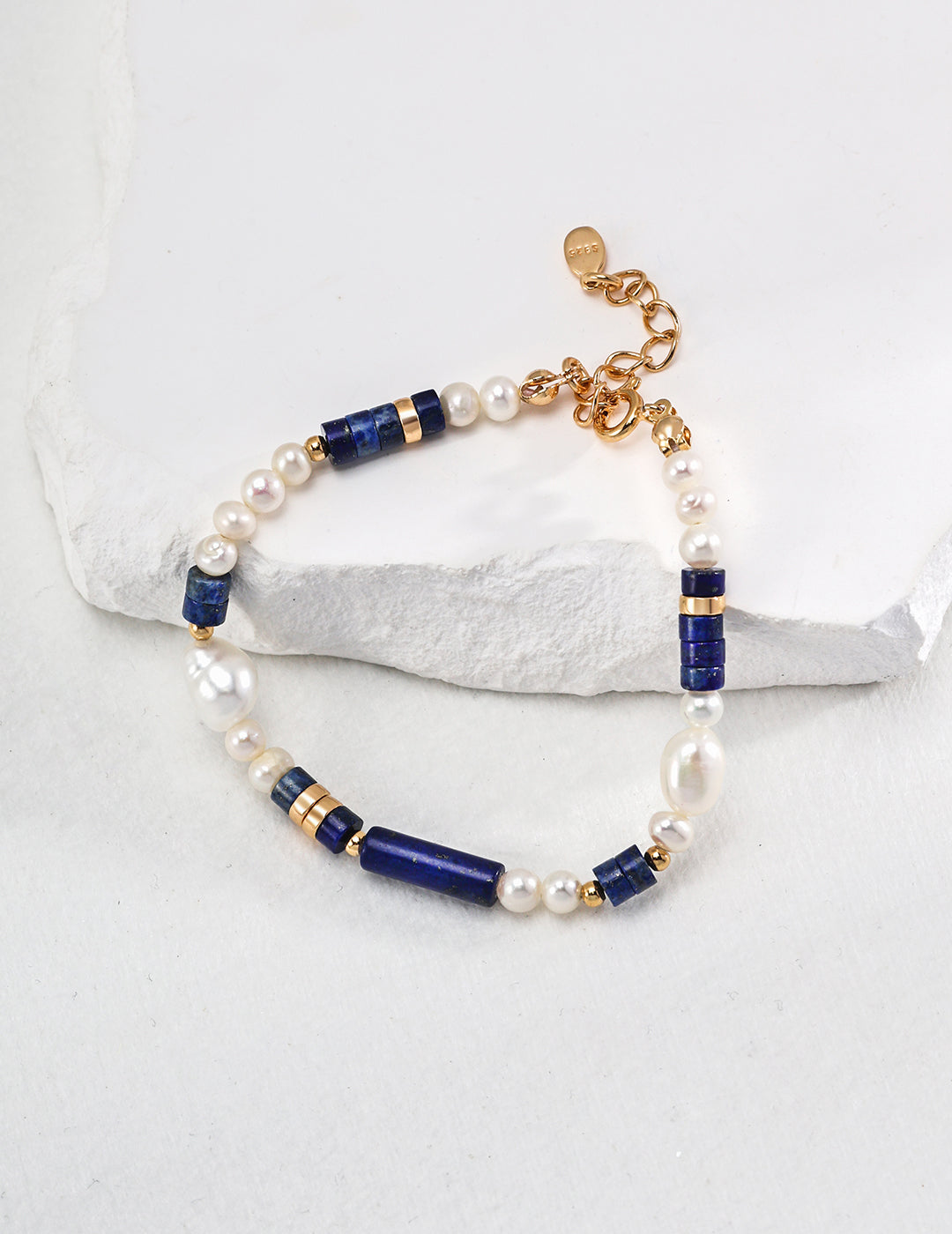 Lapis Lazuli and Pearl Bracelet