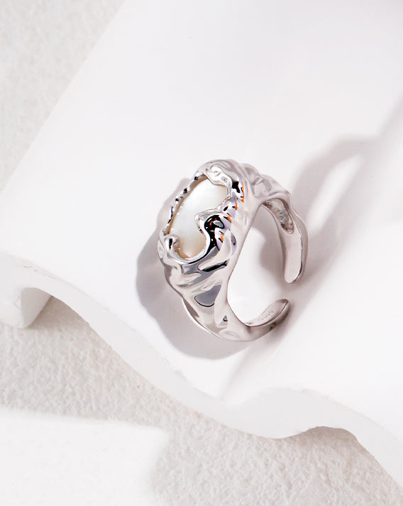 Mother of Pearl Sterling Silver Ring