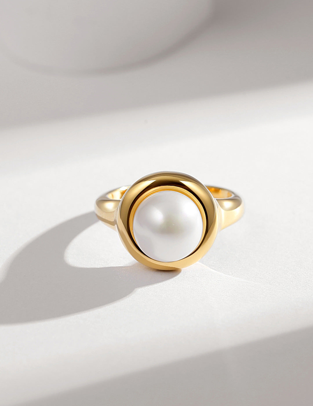 Natural Pearl & Sterling Silver Statement Ring